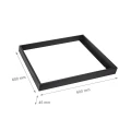 RAMKA DO MONTAŻU NATYNKOWEGO OPRAW ALGINE LINE 600x600x50 mm CZARNY
