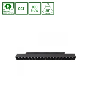 SYSTEM SHIFT CCT- GRID M OPRAWA LINIOWA 330X23X42MM 17W 40ST CZARNY CCT SWITCH 5 LAT GW.