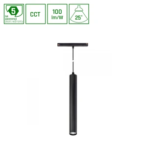 SYSTEM SHIFT CCT- HANGIT OPRAWA ZWIS 40X297 (900MM KABEL) 12W 25ST CZARNY CCT SWITCH 5 LAT GW.