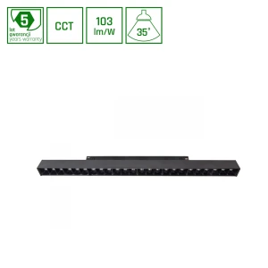 SYSTEM SHIFT CCT- GRID L OPRAWA LINIOWA 440X23X42MM 22W 40ST CZARNY CCT SWITCH 5 LAT GW.