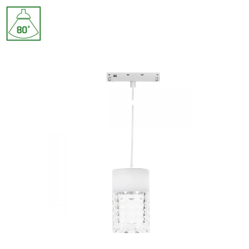 SYSTEM SHIFT BASIC - HANGIT CRYSTAL OPRAWA ZWIS 55X110MM (1100MM WIRE) 7W 2700K BIAŁY
