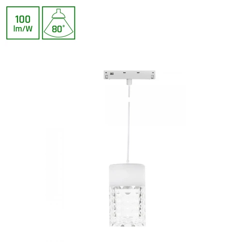 SYSTEM SHIFT BASIC - HANGIT CRYSTAL OPRAWA ZWIS 55X110MM (1100MM WIRE) 7W 4000K BIAŁY