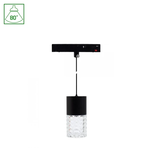 SYSTEM SHIFT BASIC - HANGIT CRYSTAL OPRAWA ZWIS 55X110MM (1100MM WIRE) 7W 2700K CZARNY