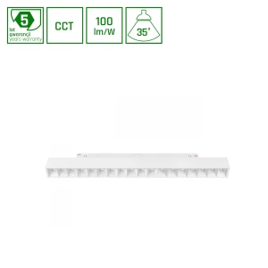 SYSTEM SHIFT CCT- GRID M OPRAWA LINIOWA 330X23X42MM 17W 40ST BIAŁY CCT SWITCH 5 LAT GW.