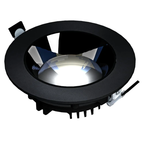MIRROR - Model XL - oprawa podtynkowa, 30W, 30, 220x70 mm, kolor czarny