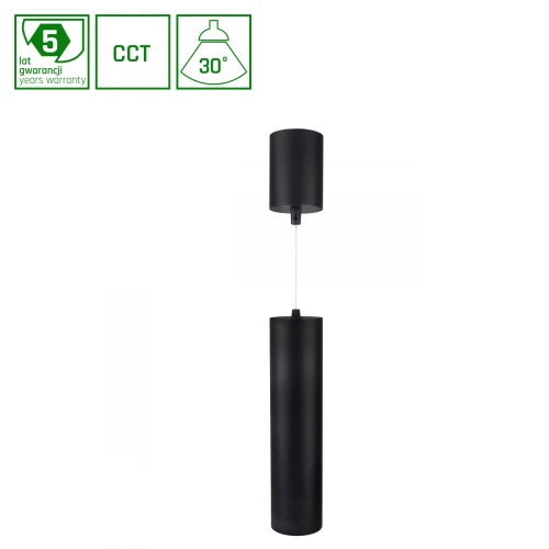 HANGIT MULTIWAY M 11W CCT 230V 30 IP20 74X300BAZA 75X100 CZARNY,REGULOWANA WYSOKOŚĆ, 5 LAT