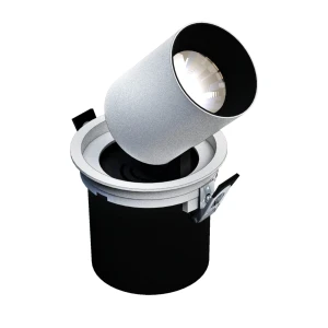IN OUT - Model L - oprawa wysuwana, 20W, 36, 130x130 mm, kolor biały