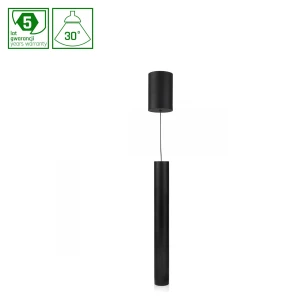 HANGIT MULTIWAY S 11W WW 230V 30 IP20 48X400BAZA80X115 CZARNY,REG.WYSOKOŚĆ, PLUS CZARNY RING, 5 LAT