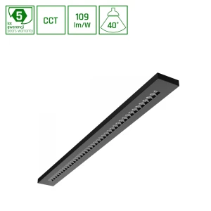 WLD PLANK 20W/30W/40W CCT 230V 40 IP20 1195X100X25 CZARNY
