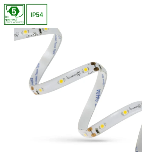 PASEK LED 2835 12V 60LED 4,8W/m 336lm/m CW 8mm IP54 5LAT 5m roll
