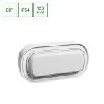 PASTILO 10W CCT 230V 120st IP54 IK10 205x105x47mm BIAŁY OWALNA