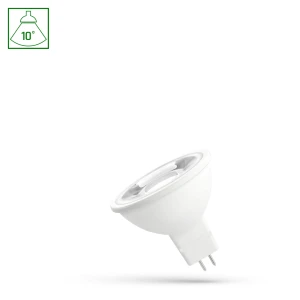 LED MR16 12V 5W SMD 10st WW z soczewką SPECTRUM