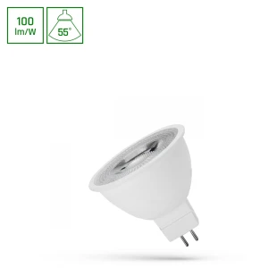 LED MR16 12V 4W SMD 55st CW z soczewką SPECTRUM