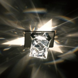 Lampa Swarovski Octa Recessed in Chrome with Clear Crystals From Swarovski