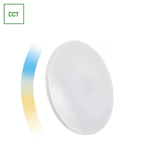 NYMPHEA 24W CCT 230V 130st IP20 390x70mm BIAŁY ok rągła DIM Wi-Fi/BT Spectrum SMART