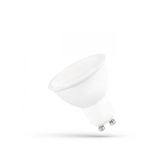 LED GU10 230V 10W SMD CW z MLECZNĄ SZYBKĄ biała S PECTRUM