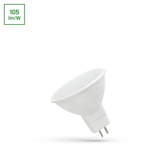LED MR16 12V 4W SMD CW Z MLECZNĄ SZYBKĄ SPECTRUM