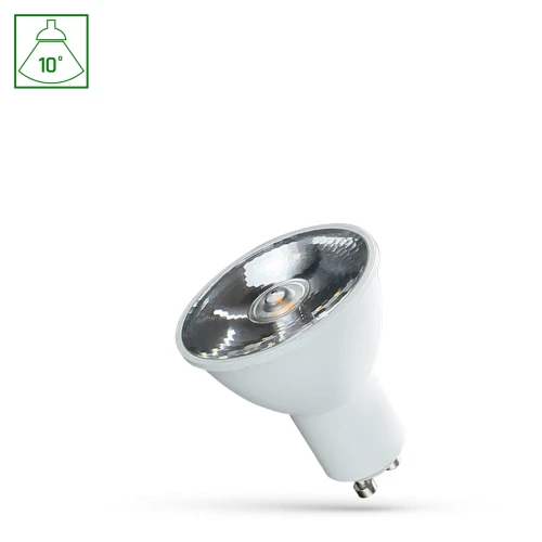 LED GU10 230V 6W SMD 10st CW z soczewką SPECTRUM
