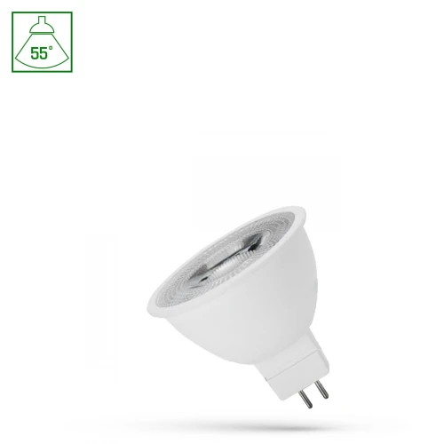LED MR16 12V 6W SMD 55st WW z soczewką SPECTRUM