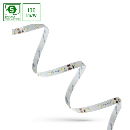 PASEK LED 20W 3528 60LED CW 5 lat 1m (rolka 5m) - bez osłony