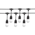 GIRLANDA 250V IP44 9550mm 10xE27 CZARNY łączona
