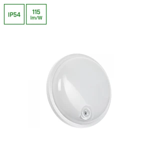 TECHNIC LAMP KANAŁOWA 20W NW 230V 120st IP54 IK07 220x60mm BIAŁY okrągła czujnik ruchu PIR