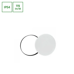 NYMPHEA BLACK & WHITE RINGS 24W CW 230V 115st IP54 FI320x52 BIAŁY/CZARNY OKRĄGŁA
