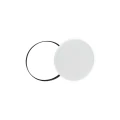 NYMPHEA BLACK &amp; WHITE RINGS 18W NW 230V 115st IP54 FI250x52 BIAŁY/CZARNY OKRĄGŁA CZUJNIK