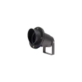 FLORI GU10 ALU ANGLE 250V IP65 98x180mm CZARNA wbijana, ruchoma
