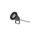 FLORI GU10 ALU 250V IP65 98x145mm CZARNA wbijana, ruchoma