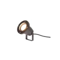 FLORI GU10 ALU 250V IP65 98x145mm CZARNA wbijana, ruchoma