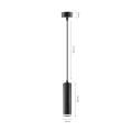 MADARA MINI RING GU10 ZWIS BAZA 230V IP20 fi55*200mm CZARNY kabel 1m