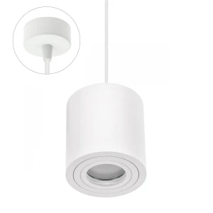 CHLOE GU10 NATYNKOWA GU10 250V IP20 90x97mm BIAŁY okrągła nieruchoma baza okrągła