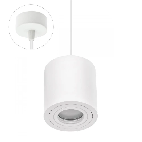 CHLOE GU10 NATYNKOWA GU10 250V IP20 90x97mm BIAŁY okrągła nieruchoma baza okrągła