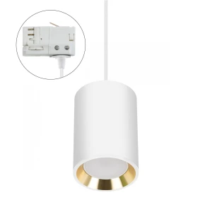 CHLOE GU10 MINI NATYNKOWA GU10 250V IP20 70x100mm BIAŁY, ŚRODEK ZŁOTY okrągła TRACK