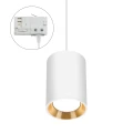 CHLOE GU10 MINI NATYNKOWA GU10 250V IP20 70x100mm BIAŁY, ŚRODEK ZŁOTY okrągła TRACK