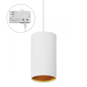 CHLOE GU10 NATYNKOWA GU10 250V IP20 70x128mm BIAŁY ZŁOTY tuba nieruchoma TRACK