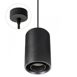 CHLOE GU10 SPOT NATYNKOWA GU10 250V IP20 80x130mm CZARNY okrągła ruchoma z okrągłą bazą