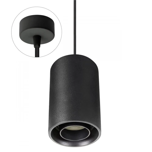 CHLOE GU10 SPOT NATYNKOWA GU10 250V IP20 80x130mm CZARNY okrągła ruchoma z okrągłą bazą